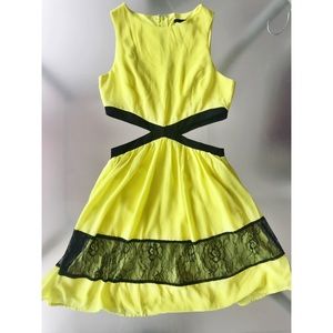 Yellow Cutout Dress